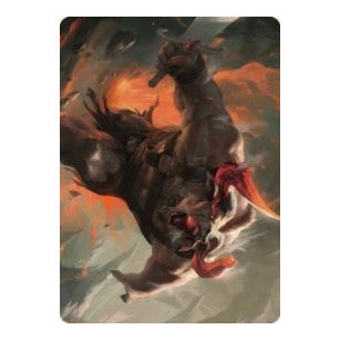 Furious Bellow Art Card (ASDMU) #31 Special (Lightly Played) Art Series: Dominaria United Magic: The Gathering: 2022