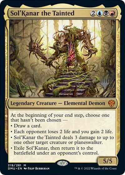 Sol'Kanar the Tainted (PPDMU) #219 Mythic Rare (Lightly Played) Promo Pack: Dominaria United Magic: The Gathering: 2022