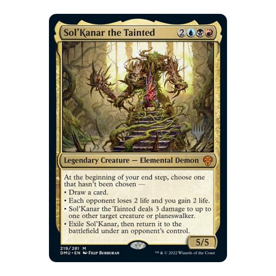 Sol'Kanar the Tainted (PPDMU) #219 Mythic Rare (Lightly Played) Promo Pack: Dominaria United Magic: The Gathering: 2022