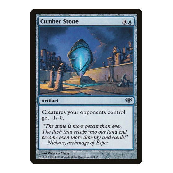 Cumber Stone (CON) #24 Uncommon (Damaged) Conflux Magic: The Gathering: 2009