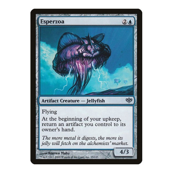 Esperzoa (CON) #25 Uncommon (Lightly Played) Conflux Magic: The Gathering: 2009