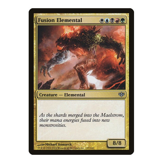 Fusion Elemental (CON) #107 Uncommon (Damaged) Conflux Magic: The Gathering: 2009