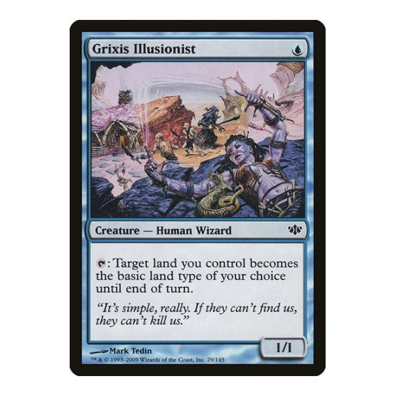 Grixis Illusionist (CON) #29 Common (Damaged) Conflux Magic: The Gathering: 2009