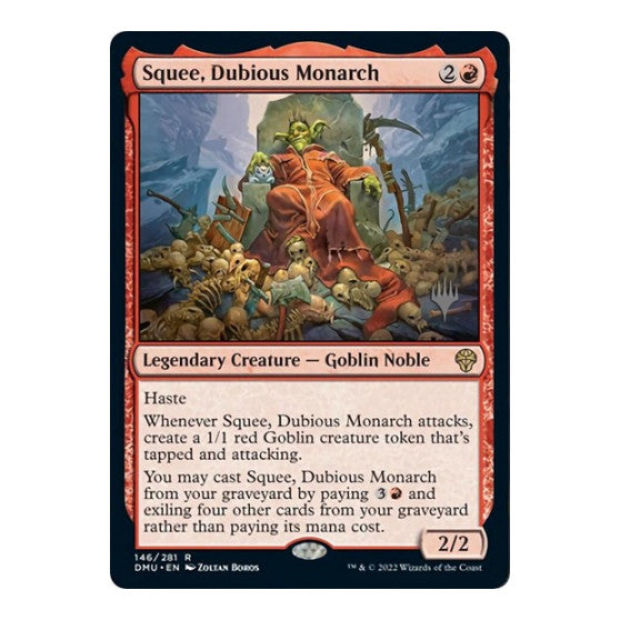 Squee, Dubious Monarch (PPDMU) #146 Rare (Lightly Played) Promo Pack: Dominaria United Magic: The Gathering: 2022