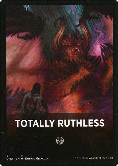 Totally Ruthless Theme Card (DMU) #6 T Dominaria United Magic: The Gathering: 2022