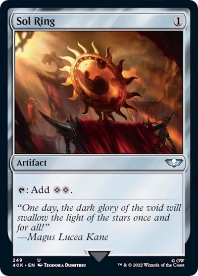 Sol Ring (249) (40K) #249 Uncommon (Near Mint) Universes Beyond: Warhammer 40,000 Magic: The Gathering: 2022