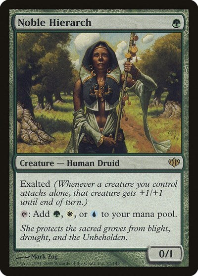 Noble Hierarch (CON) #87 Rare (Lightly Played) Conflux Magic: The Gathering: 2009