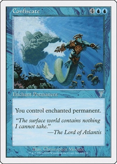 Confiscate (7ED) #65 Uncommon (Moderately Played) 7th Edition Magic: The Gathering: 2001