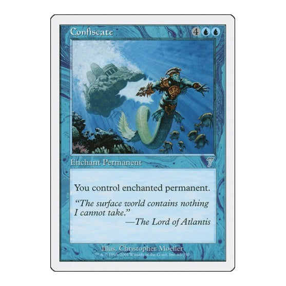 Confiscate (7ED) #65 Uncommon (Moderately Played) 7th Edition Magic: The Gathering: 2001