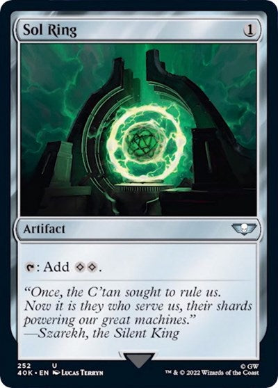 Sol Ring 252 (40K) #252 Uncommon (Lightly Played) Universes Beyond: Warhammer 40,000 Magic: 2022