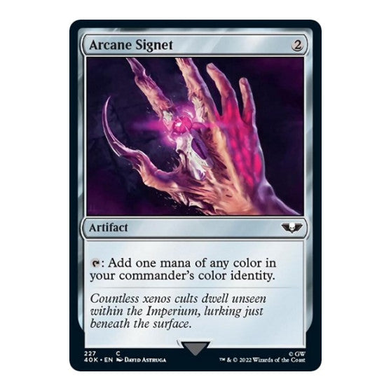 Arcane Signet 227 (40K) #227 Common (Lightly Played) Universes Beyond: Warhammer 40,000 Magic: The Gathering: 2022