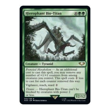 Hierophant Bio Titan (40K) #92 Rare (Lightly Played) Universes Beyond: Warhammer 40,000 Magic: The Gathering: 2022