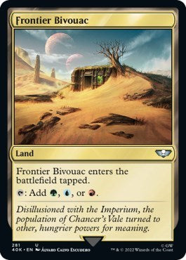 Frontier Bivouac (40K) #281 Uncommon (Lightly Played) Universes Beyond: Warhammer 40,000 Magic: The Gathering: 2022