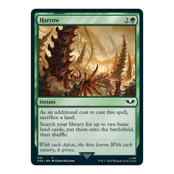 Harrow (40K) #216 Common (Lightly Played) Universes Beyond: Warhammer 40,000 Magic: The Gathering: 2022