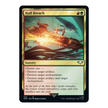 Hull Breach (40K) #224 Uncommon (Lightly Played) Universes Beyond: Warhammer 40,000 Magic: The Gathering: 2022