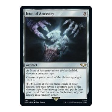 Icon of Ancestry (40K) #242 Rare (Lightly Played) Universes Beyond: Warhammer 40,000 Magic: The Gathering: 2022
