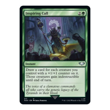 Inspiring Call (40K) #217 Uncommon (Lightly Played) Universes Beyond: Warhammer 40,000 Magic: The Gathering: 2022