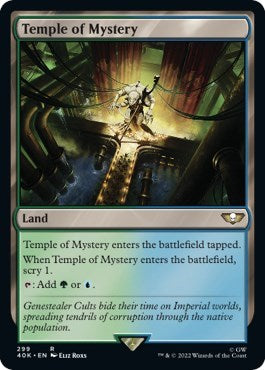 Temple of Mystery (40K) #299 Rare (Lightly Played) Universes Beyond: Warhammer 40,000 Magic: The Gathering: 2022