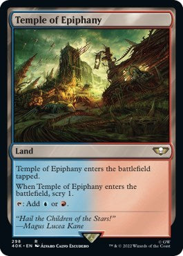 Temple of Epiphany (40K) #298 Rare (Lightly Played) Universes Beyond: Warhammer 40,000 Magic: The Gathering: 2022