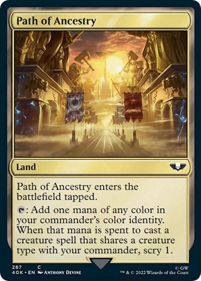 Path of Ancestry (40K) #287 Common Universes Beyond: Warhammer 40,000 Magic: The Gathering: 2022