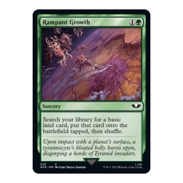 Rampant Growth (40K) #220 Common (Lightly Played) Universes Beyond: Warhammer 40,000 Magic: The Gathering: 2022