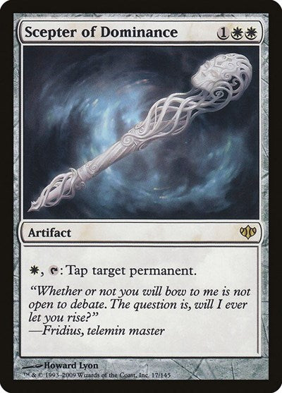 Scepter of Dominance (CON) #17 Rare (Near Mint) Conflux Magic: The Gathering: 2009