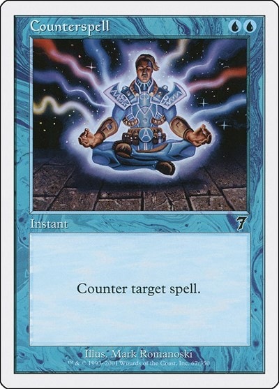 Counterspell (7ED) #67 Common (Heavily Played) 7th Edition Magic: The Gathering: 2001