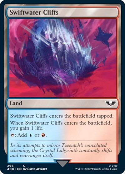 Swiftwater Cliffs (40K) #296 Common (Lightly Played) Universes Beyond: Warhammer 40,000 Magic: The Gathering: 2022