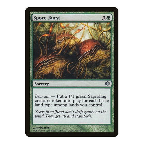 Spore Burst (CON) #93 Uncommon (Lightly Played) Conflux Magic: The Gathering: 2009