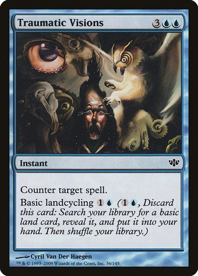 Traumatic Visions (CON) #36 Common (Lightly Played) Conflux Magic: The Gathering: 2009
