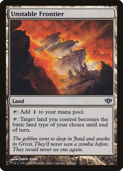 Unstable Frontier (CON) #145 Uncommon (Moderately Played) Conflux Magic: The Gathering: 2009