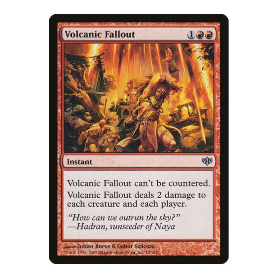 Volcanic Fallout (CON) #74 Uncommon (Lightly Played) Conflux Magic: The Gathering: 2009