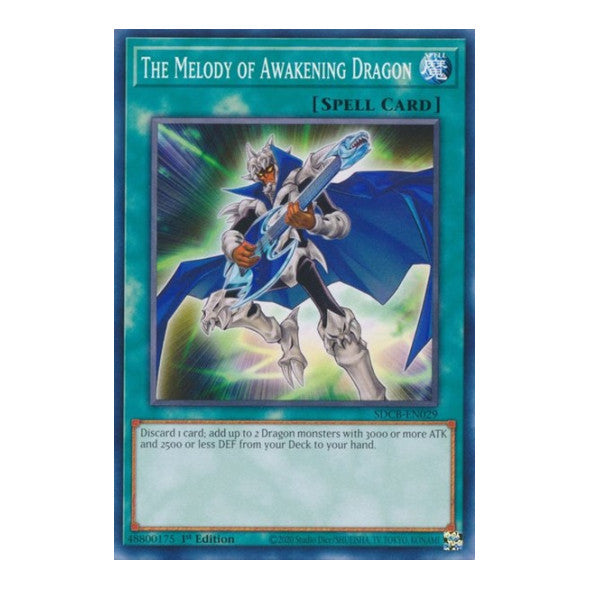 The Melody of Awakening Dragon (SDCB) #SDCB-EN029 Common (1st Edition Near Mint) Structure Deck: Legend of the Crystal Beasts YuGiOh: 2022