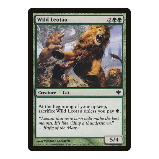 Wild Leotau (CON) #97 Common (Lightly Played) Conflux Magic: The Gathering: 2009
