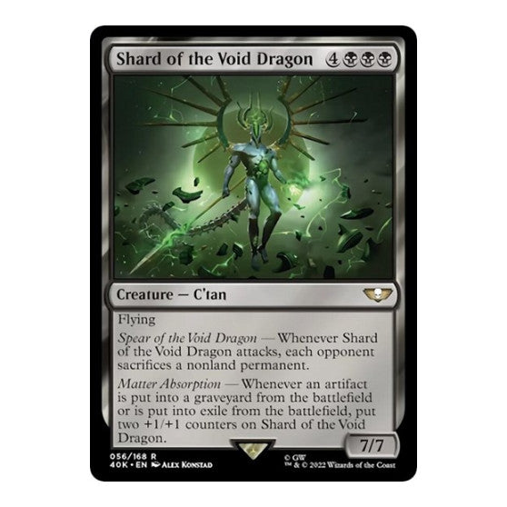 Shard of the Void Dragon (40K) #56 Rare (Lightly Played) Universes Beyond: Warhammer 40,000 Magic: The Gathering: 2022