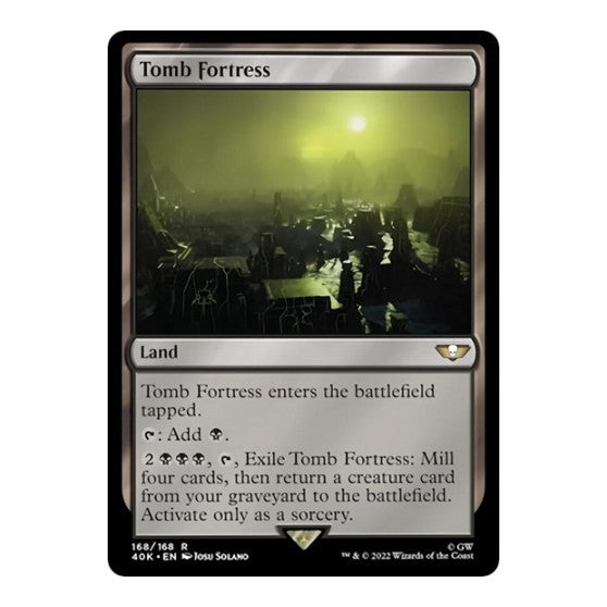 Tomb Fortress (40K) #168 Rare (Lightly Played) Universes Beyond: Warhammer 40,000 Magic: The Gathering: 2022