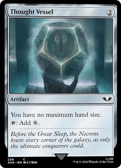 Thought Vessel (40K) #259 Common (Lightly Played) Universes Beyond: Warhammer 40,000 Magic: The Gathering: 2022