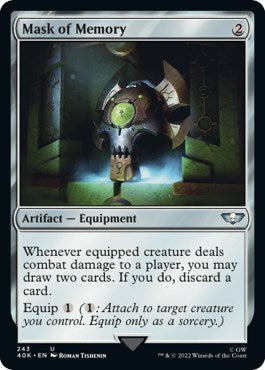 Mask of Memory (40K) #243 Uncommon (Lightly Played) Universes Beyond: Warhammer 40,000 Magic: The Gathering: 2022