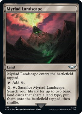 Myriad Landscape (40K) #285 Uncommon (Lightly Played) Universes Beyond: Warhammer 40,000 Magic: The Gathering: 2022