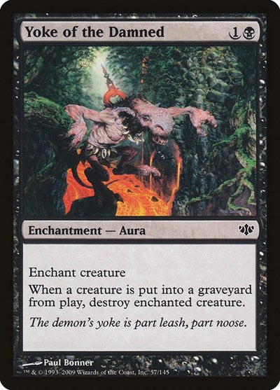 Yoke of the Damned (CON) #57 Common (Moderately Played) Conflux Magic: The Gathering: 2009