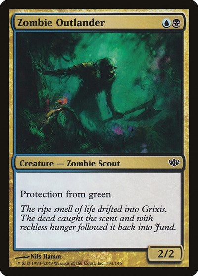 Zombie Outlander (CON) #133 Common (Lightly Played) Conflux Magic: The Gathering: 2009