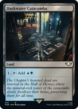Darkwater Catacombs (40K) #274 Rare (Lightly Played) Universes Beyond: Warhammer 40,000 Magic: The Gathering: 2022