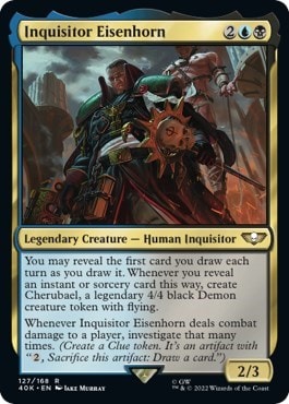 Inquisitor Eisenhorn (40K) #127 Rare (Lightly Played) Universes Beyond: Warhammer 40,000 Magic: The Gathering: 2022