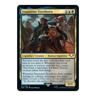 Inquisitor Eisenhorn (40K) #127 Rare (Lightly Played) Universes Beyond: Warhammer 40,000 Magic: The Gathering: 2022