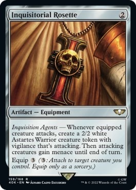 Inquisitorial Rosette (40K) #159 Rare (Lightly Played) Universes Beyond: Warhammer 40,000 Magic: The Gathering: 2022