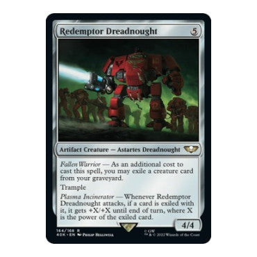 Redemptor Dreadnought (40K) #164 Rare (Lightly Played) Universes Beyond: Warhammer 40,000 Magic: The Gathering: 2022