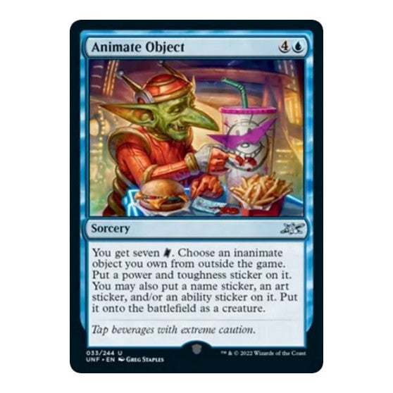 Animate Object (UNF) #33 Uncommon (Lightly Played) Unfinity Magic: The Gathering: 2022
