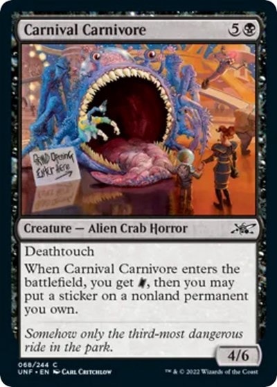 Carnival Carnivore (UNF) #68 Common Unfinity Magic: The Gathering: 2022