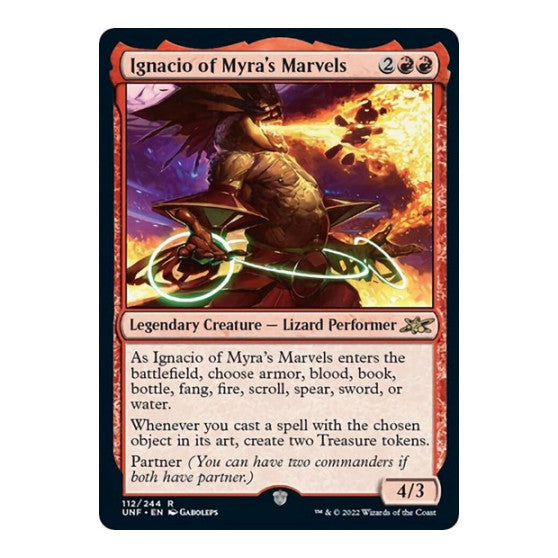 Ignacio of Myras Marvels (UNF) #112 Rare (Lightly Played) Unfinity Magic: The Gathering: 2022