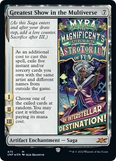 Greatest Show in the Multiverse (UNF) #189 Mythic Rare (Lightly Played) Unfinity Magic: The Gathering: 2022